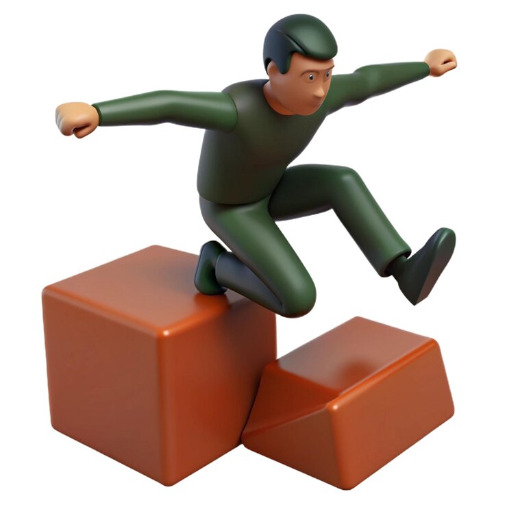 PSD ein lego-mann steht auf würfeln mit der aufschrift lego-zitat