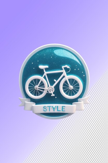 PSD ein logo für ein fahrrad, auf dem stil steht