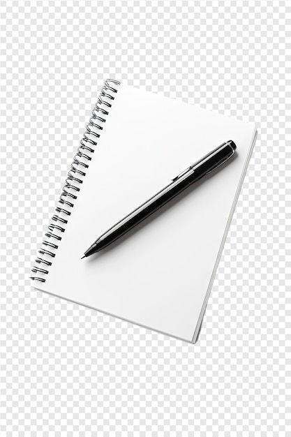 ein Notizbuch mit einer Spiral darauf und einem Stift an der Spitze