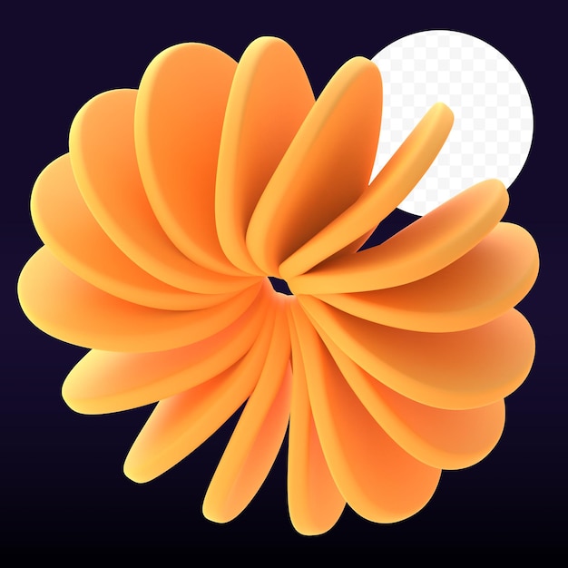 Ein orangefarbener Hintergrund mit einem weißen Kreis und einem weißen Kreis.