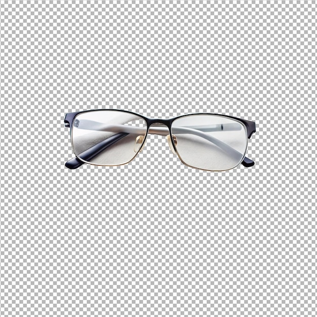 ein Paar Brille mit einem schwarzen Rahmen und einem weißen und schwarzen Band