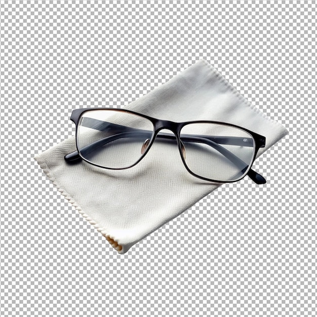ein Paar Brillen mit schwarzem Rand und einer schwarzen Brille