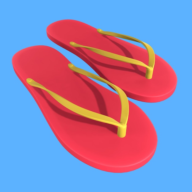Ein Paar süße Strandsandalen