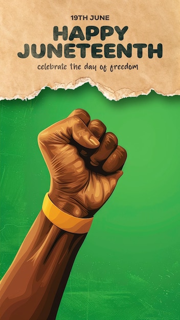 PSD ein plakat für den 19. freiheitstag