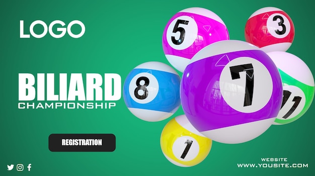 Ein Plakat für den Pool Award und die Nummer 7 auf der Unterseite.