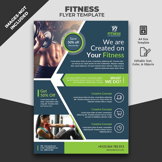 ein Plakat für ein Fitnesscenter für Fitness