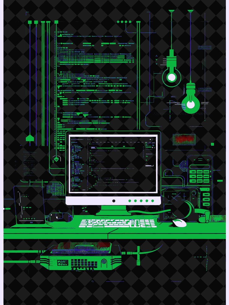 PSD ein plakat mit der aufschrift imac