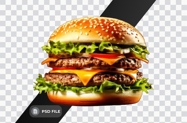 PSD ein png eines hamburgers weich glatte beleuchtung nur png premium psd