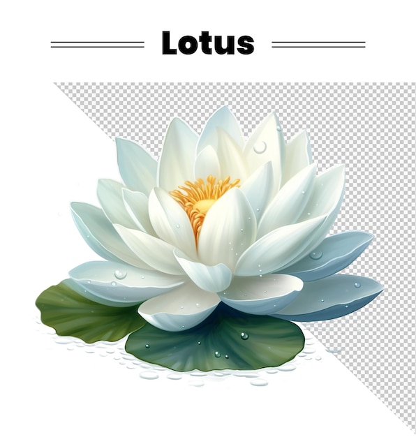 PSD ein poster einer lotusblume mit dem titel „lotus“.