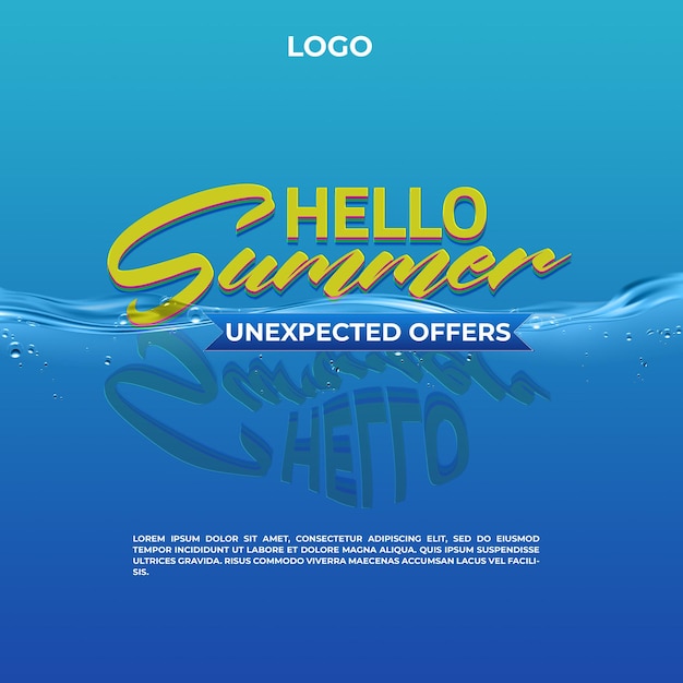 ein Poster für den Hallo-Hallo-Summer wird angezeigt