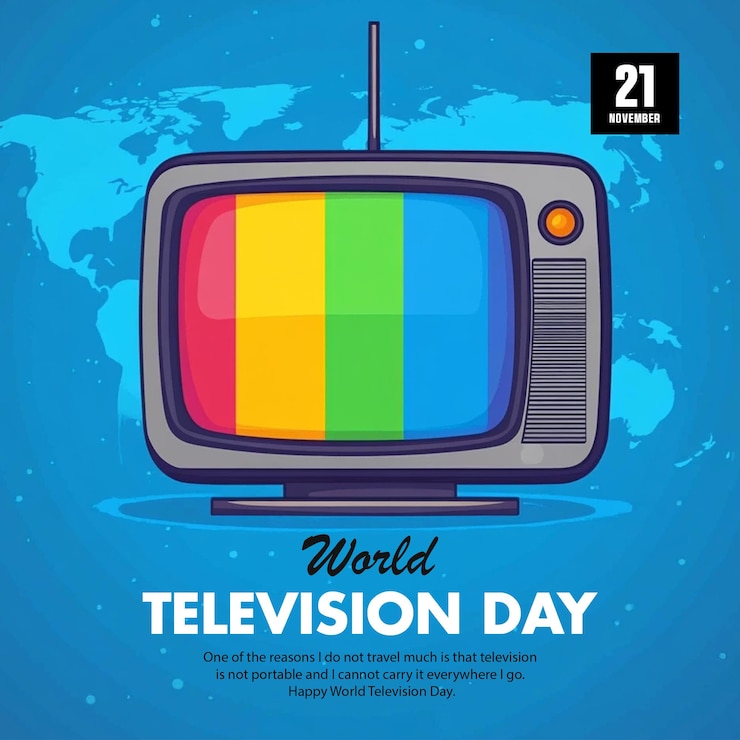 PSD ein poster für den weltfernsehtag kreativkonzept für den fernsehtag