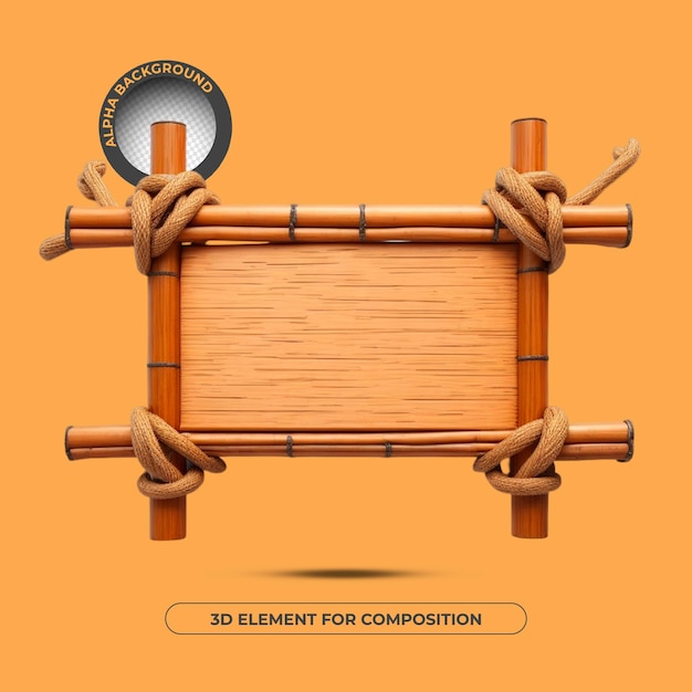Ein Poster für ein 3D-Element zur Komposition