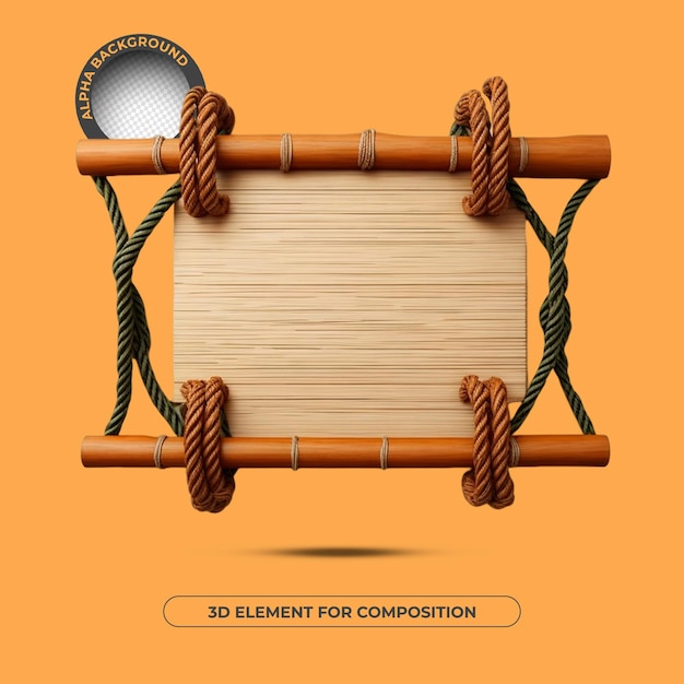 Ein Poster für ein 3D-Element zur Komposition