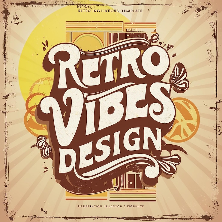 PSD ein poster für ein konzert namens retrodesign