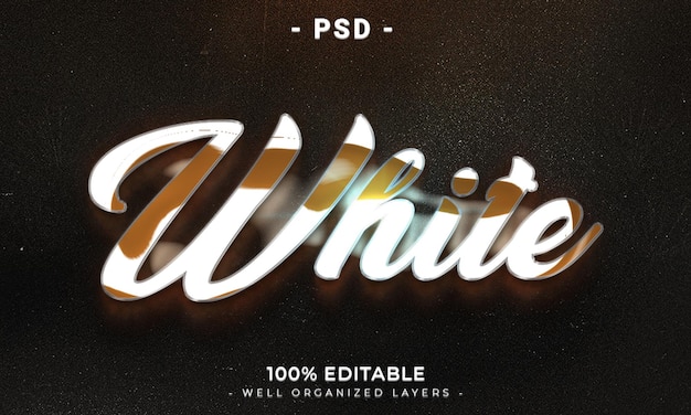 Ein Poster für ein PSD-Produkt namens Weiß.