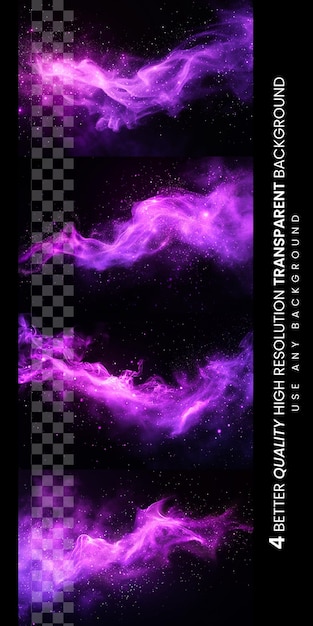 PSD ein poster für ein video mit dem titel the video of a purple and purple fire
