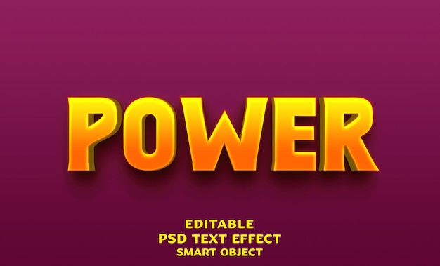 ein Poster für einen computergenerierten Text, der sagt: "Power Simple Text"