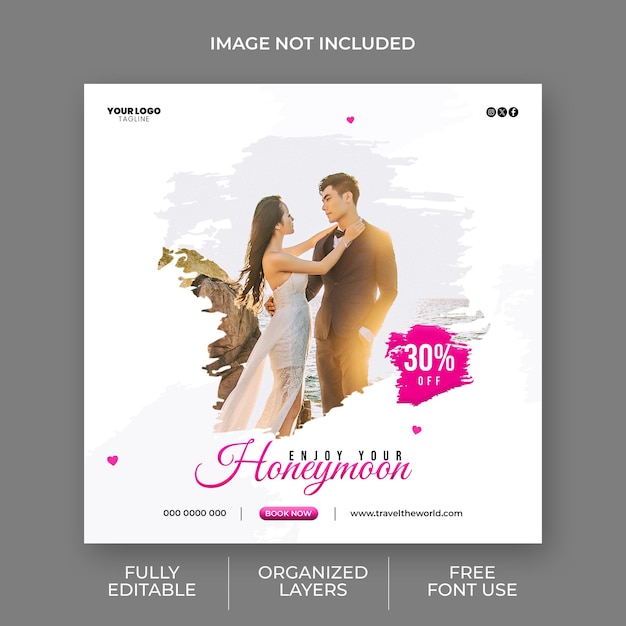 ein Poster für einen Mann und eine Frau mit rosa Hintergrund