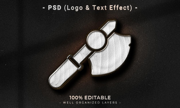 Ein Poster mit der Aufschrift „PSD“ (Logo und Texteffekt)