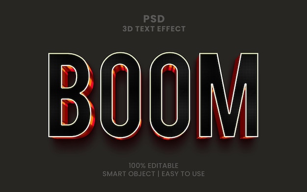 PSD ein psd-texteffekt mit schwarzem hintergrund.