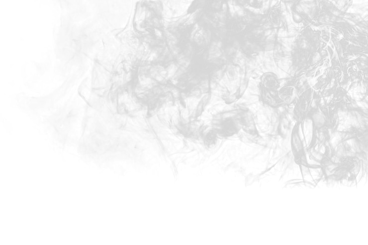 PSD ein rauchschnitt auf durchsichtigem hintergrund im png-format
