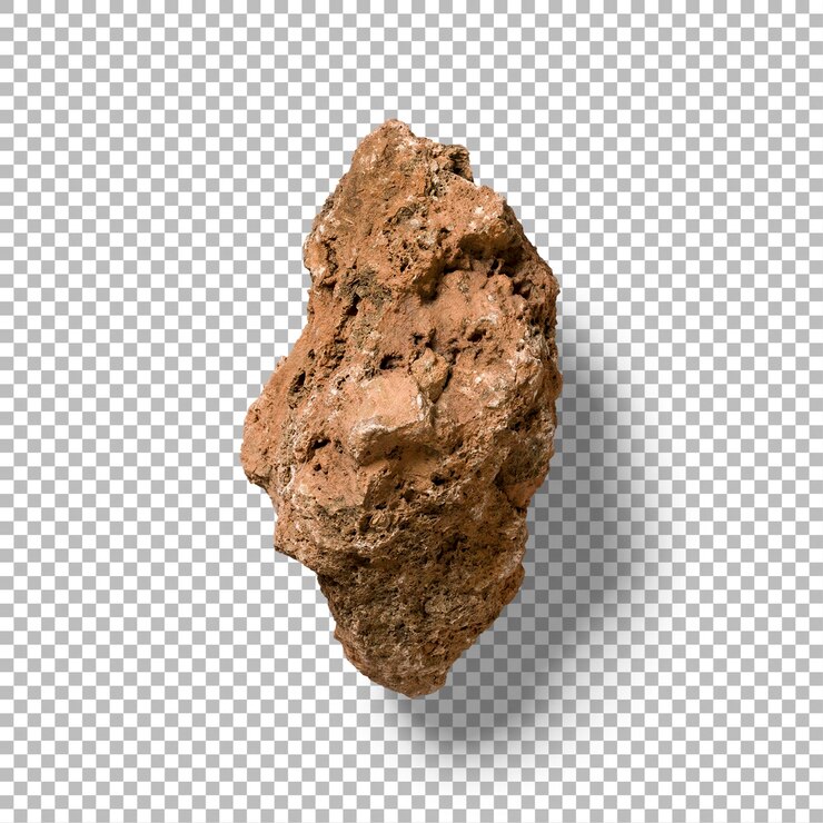 PSD ein rauhes, unregelmäßig geformtes gestein mit einer strukturierten oberfläche, die natürliche geologische merkmale aufweist