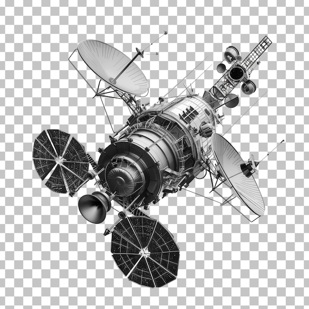 Ein raumfahrzeug mit dem wort satellit darauf