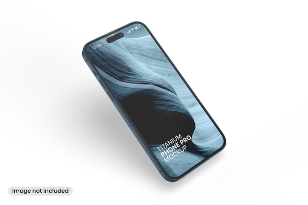 Ein realistisches smartphone 15 pro-mockup