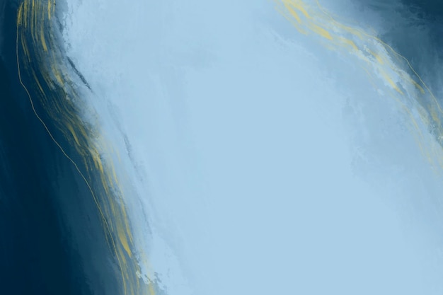 Ein ruhiger abstrakter Hintergrund mit weichen blauen Farbtönen und schimmernden goldenen Akzenten