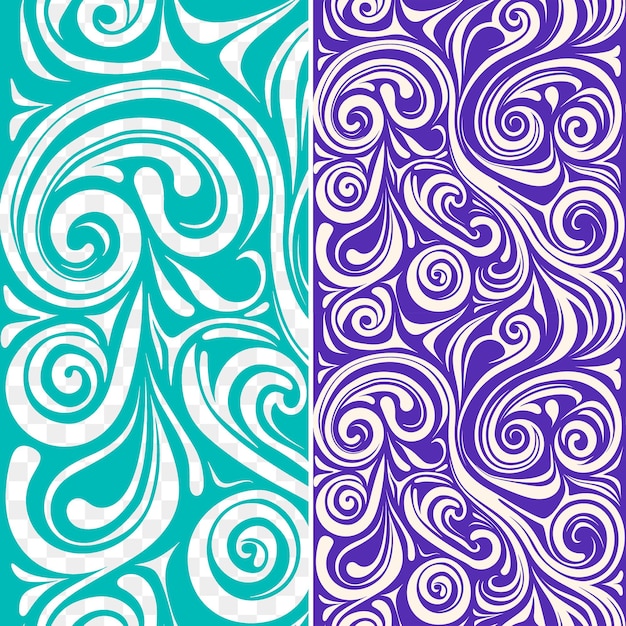 PSD ein satz von drei verschiedenen designs mit lila und weißen farben