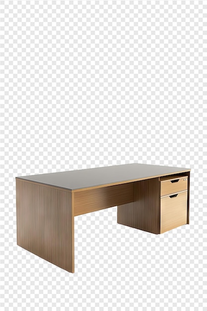 ein Schreibtisch mit einem Schreibtische und einer Schachtel darauf