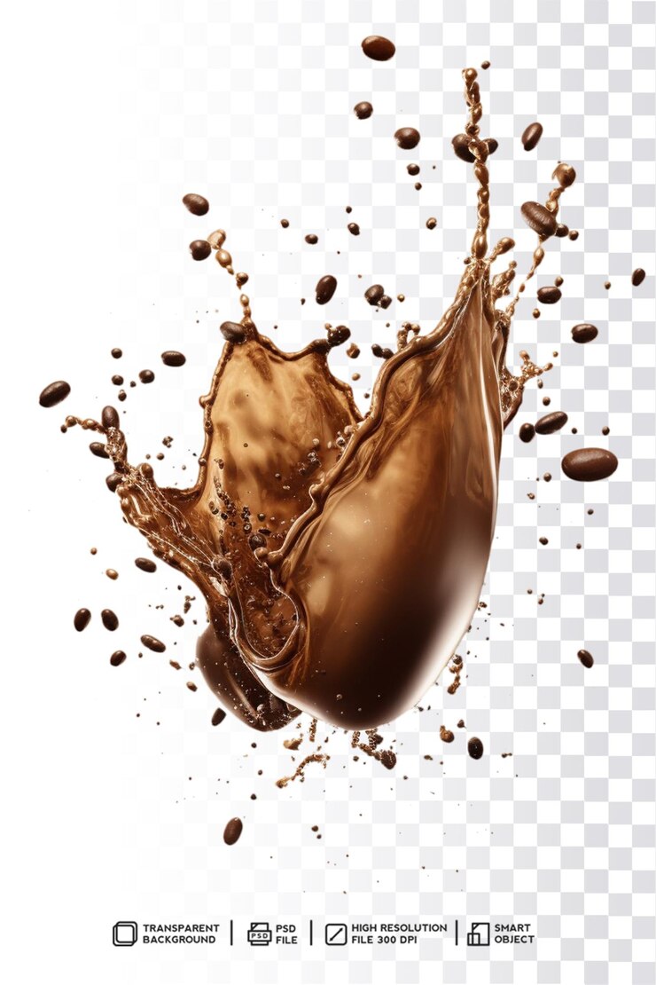 Ein Schuss Kaffee mit einem Schuss Schokolade