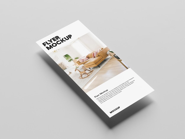 Ein schwarz-weißes Flyer-Mockup