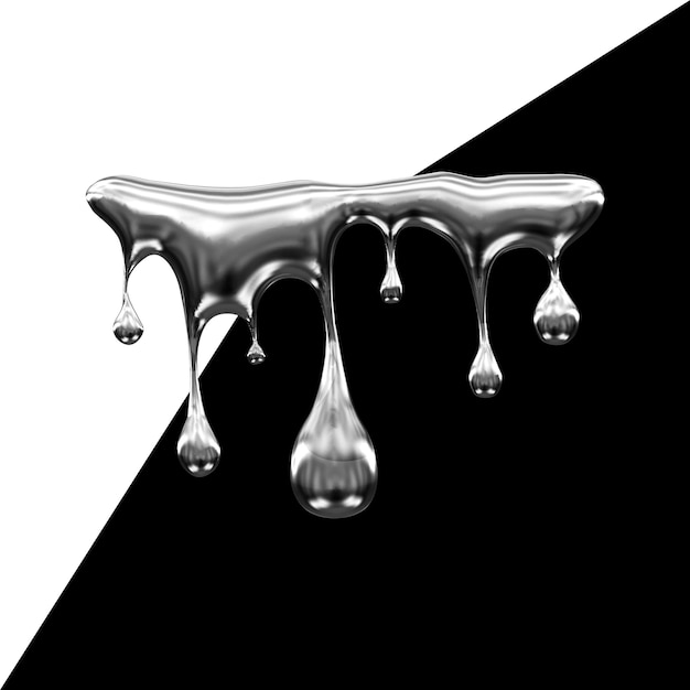 ein schwarz-weißes Foto von etwas Wasser, das von einem Tropfen Flüssigkeit tropft