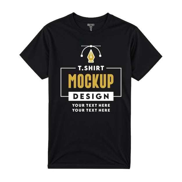 ein schwarzes T-Shirt mit den Worten Ich trage es