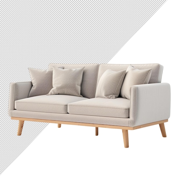 Ein Sofa im skandinavischen Stil
