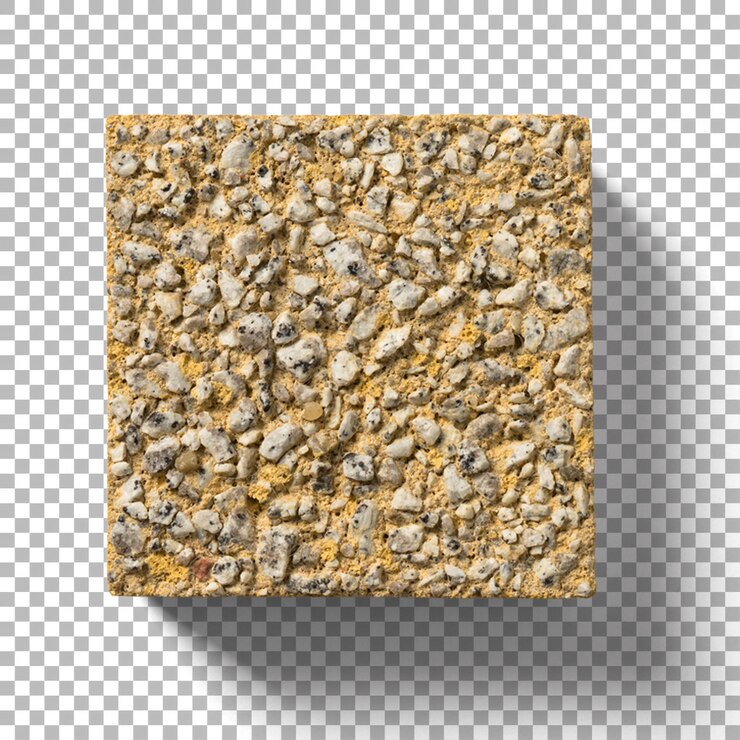 PSD ein strukturierter quadratischer block, der einem beton- oder schlossmaterial ähnelt und häufig im bau oder in der landschaftsgestaltung verwendet wird