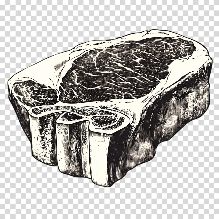 PSD ein stück fleisch, das auf einem durchsichtigen hintergrund mit png-ausschnitt isoliert ist