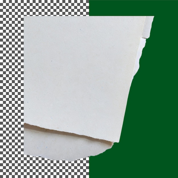 ein Stück Papier Isolierter zerrissener Papierstreifen für Scrapbook-Design auf durchsichtigem Hintergrund png psd