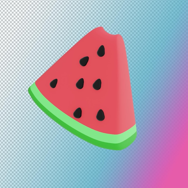 Ein Stück Wassermelone