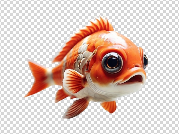 PSD ein süßer fisch png