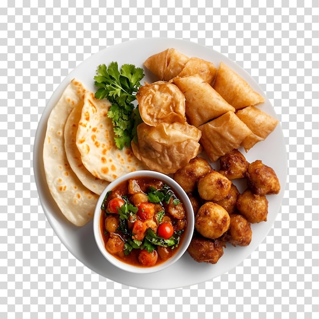 ein Teller mit Essen und eine Schüssel mit Essen darauf