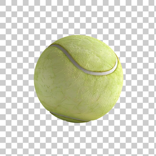 PSD ein tennisball, der von einem tennisschläger geschlagen wird