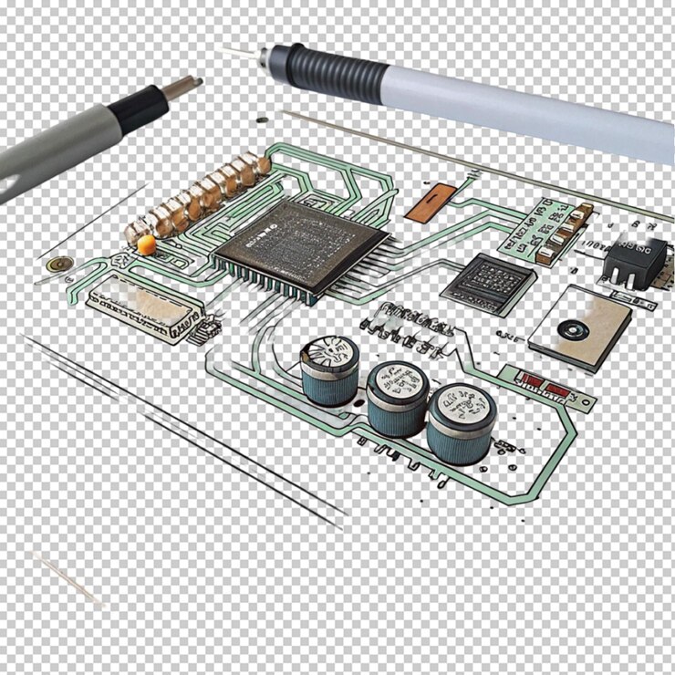 PSD ein von der hand gezeichnetes 3d-foto