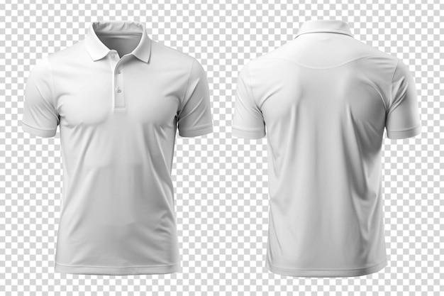 ein weißes Polo-Hemd mit weißem Kragen und einem weißen Kragen