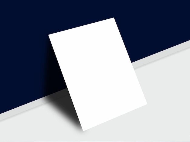 ein weißes Stück Papier, auf dem das Wort auf der Unterseite steht