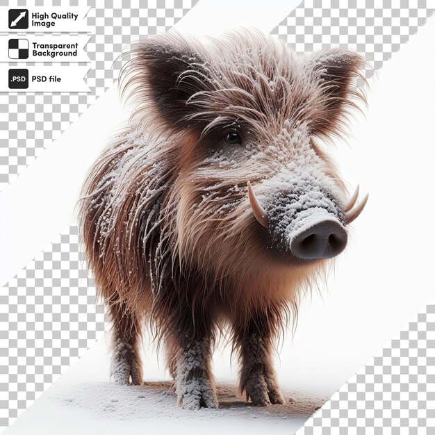 Ein wildschwein mit einer nase, auf der steht wildschwein