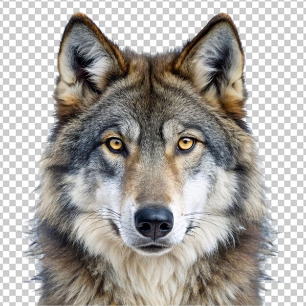 PSD ein wolfsporträt png