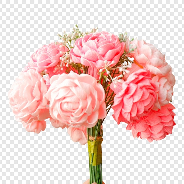 Ein wunderschöner rosa Blumenstrauß
