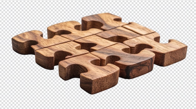 Ein wunderschönes Holzpuzzle, entworfen mit miteinander verbundenen Stücken, perfekt für die Beteiligung an geistigen Aktivitäten und die Verbesserung der Problemlösungsfähigkeiten